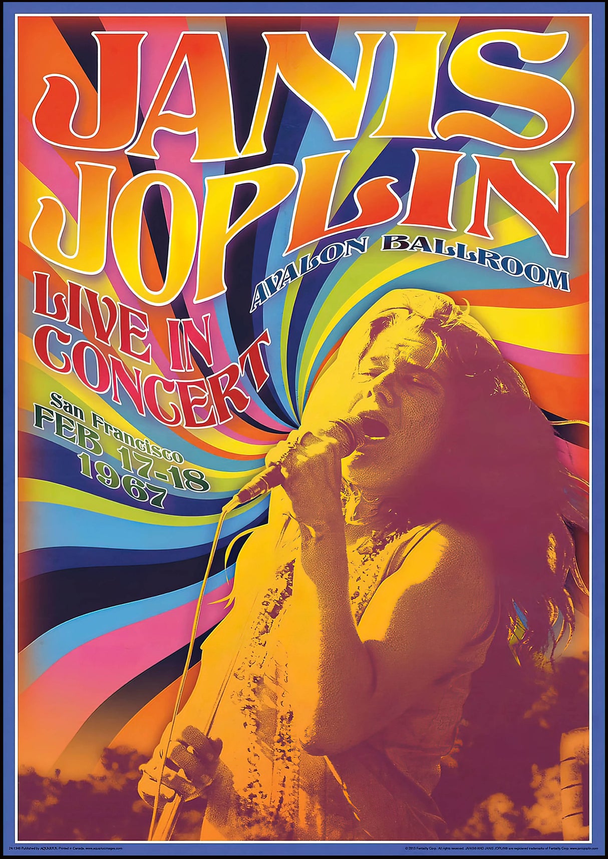 janis joplin Vintage Gig A2 Size Posters-Pixel Demon