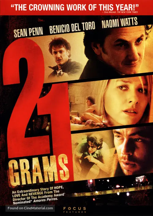 21 Grams Cinema Movie Poster A2 Size