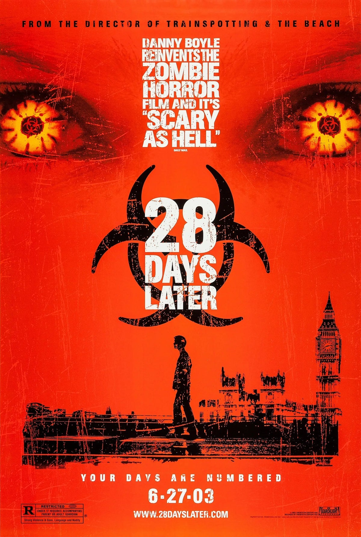 28 days later A2 Size Movie Poster-Pixel Demon