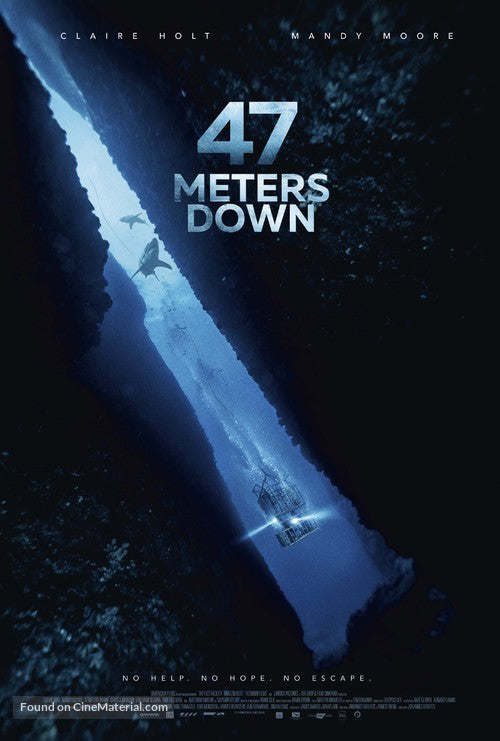 47 Meters Down Cinema Movie Poster A2 Size