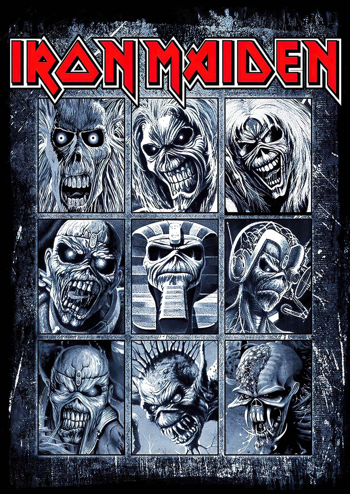 iron maiden Vintage Gig A2 Size Posters-Pixel Demon