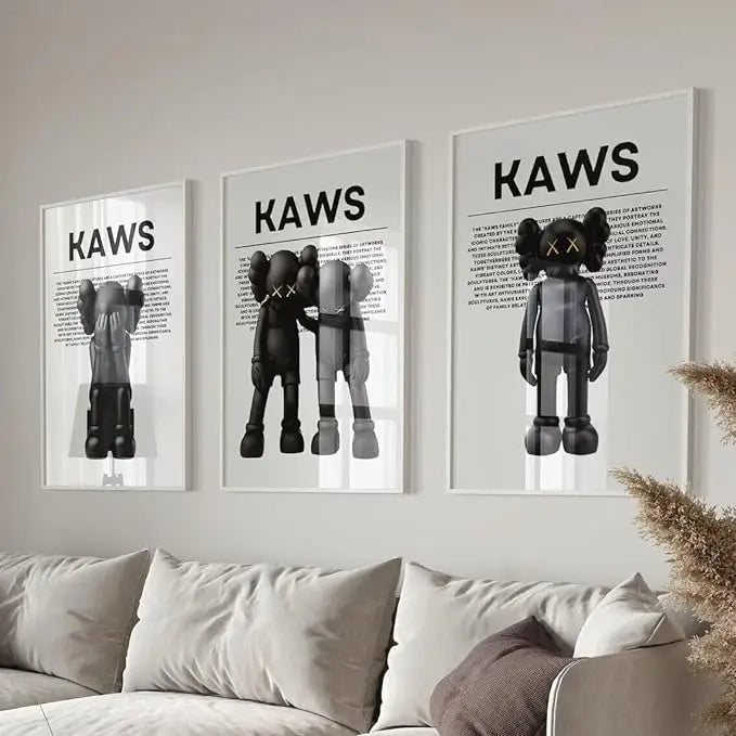 Hypebeast Wall Art Black Set Of 3 A2 Size Posters-Pixel Demon
