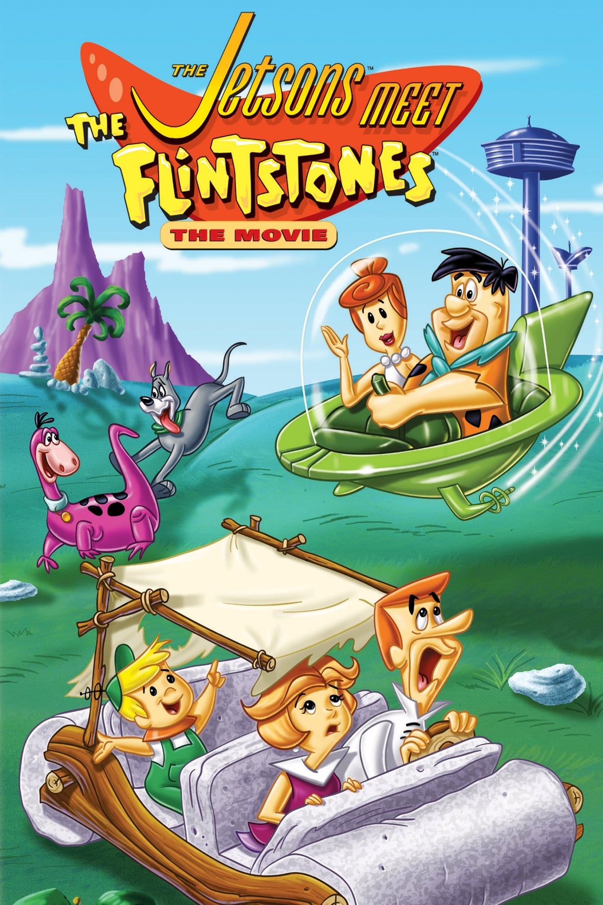 Pixel Demon The Jetsons Meet the Flintstones Movie Poster A2 Size