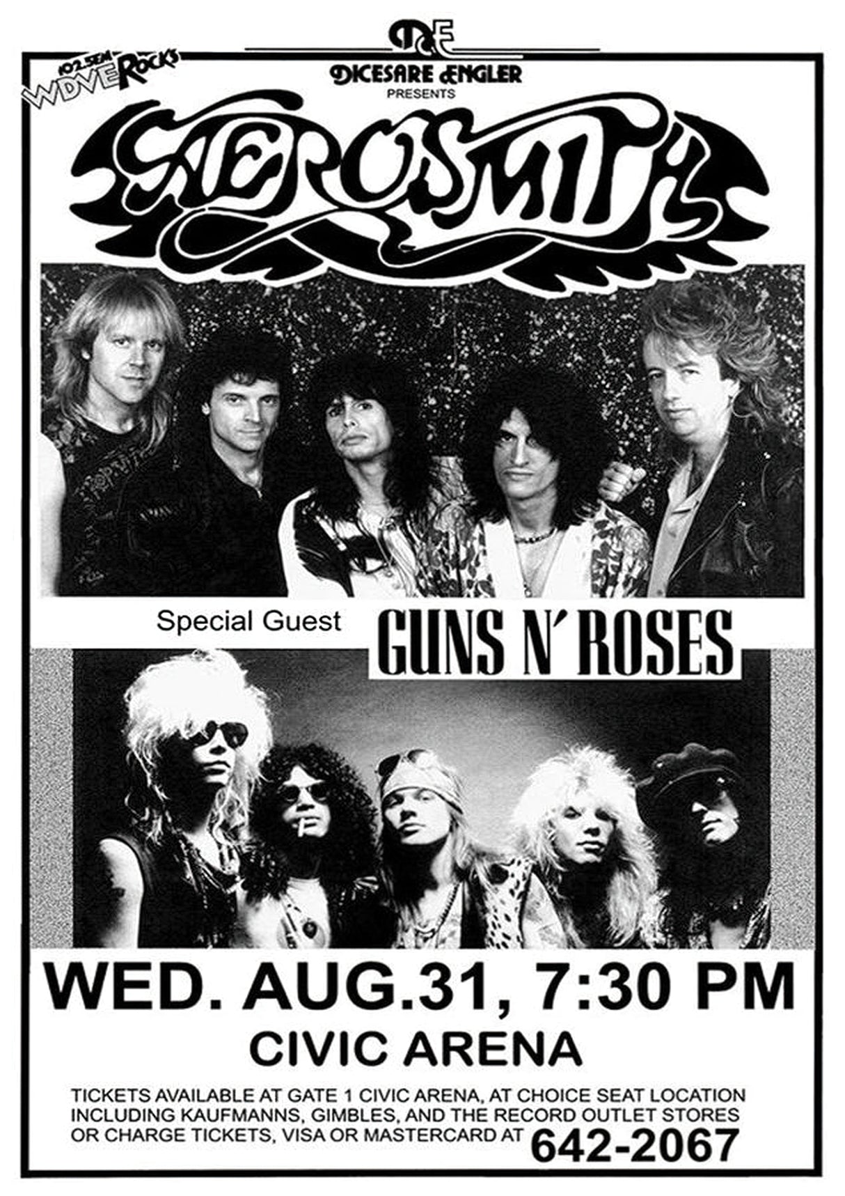 Aerosmith 2 Vintage Gig A2 Size Posters-Pixel Demon