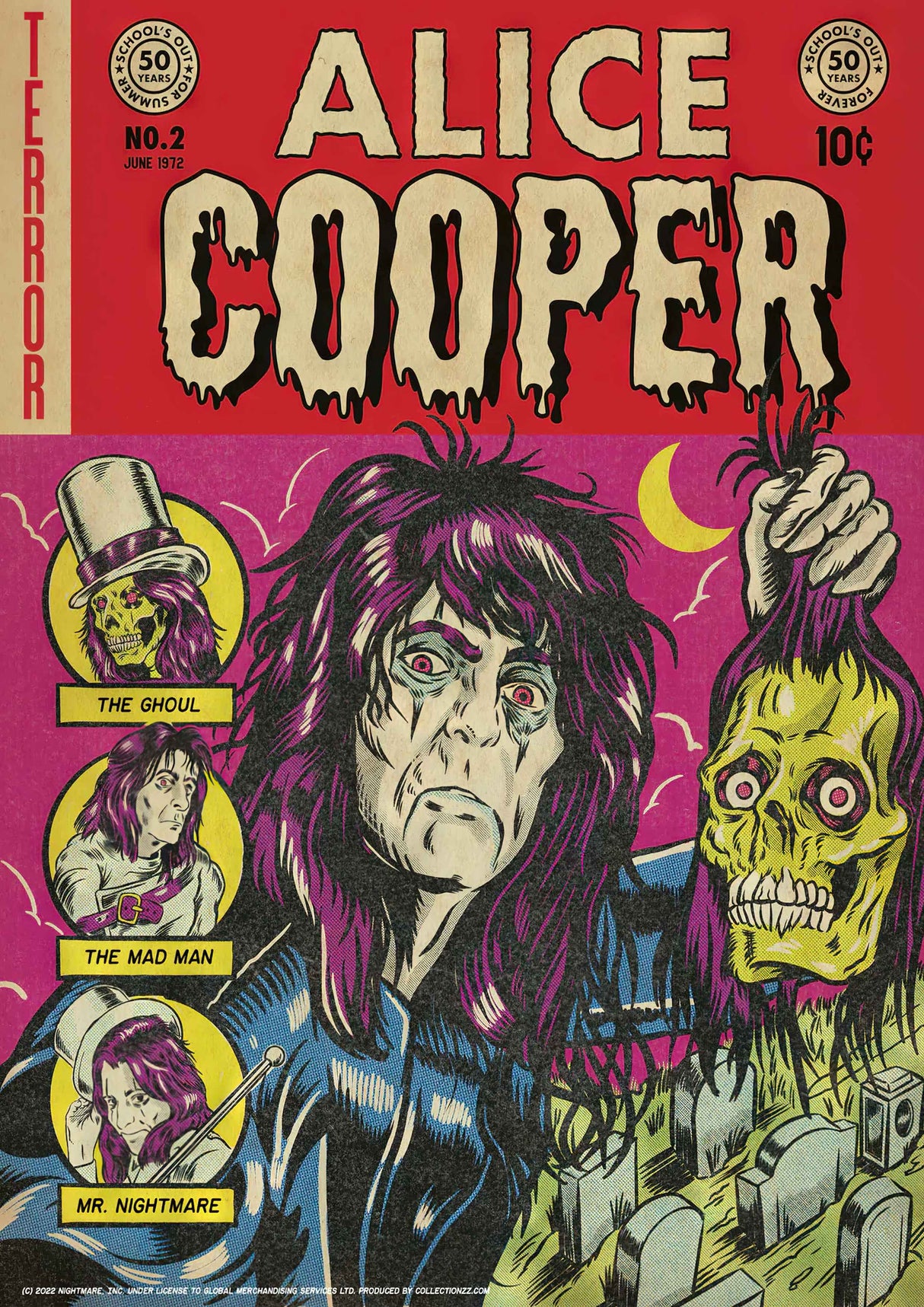Alice Cooper Vintage Gig A2 Size Posters-Pixel Demon