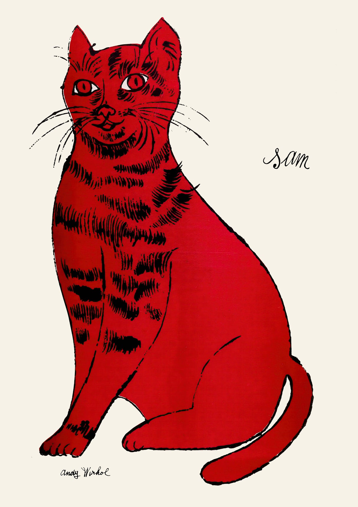 Andy Warhol Cat A2 Size Posters-Pixel Demon