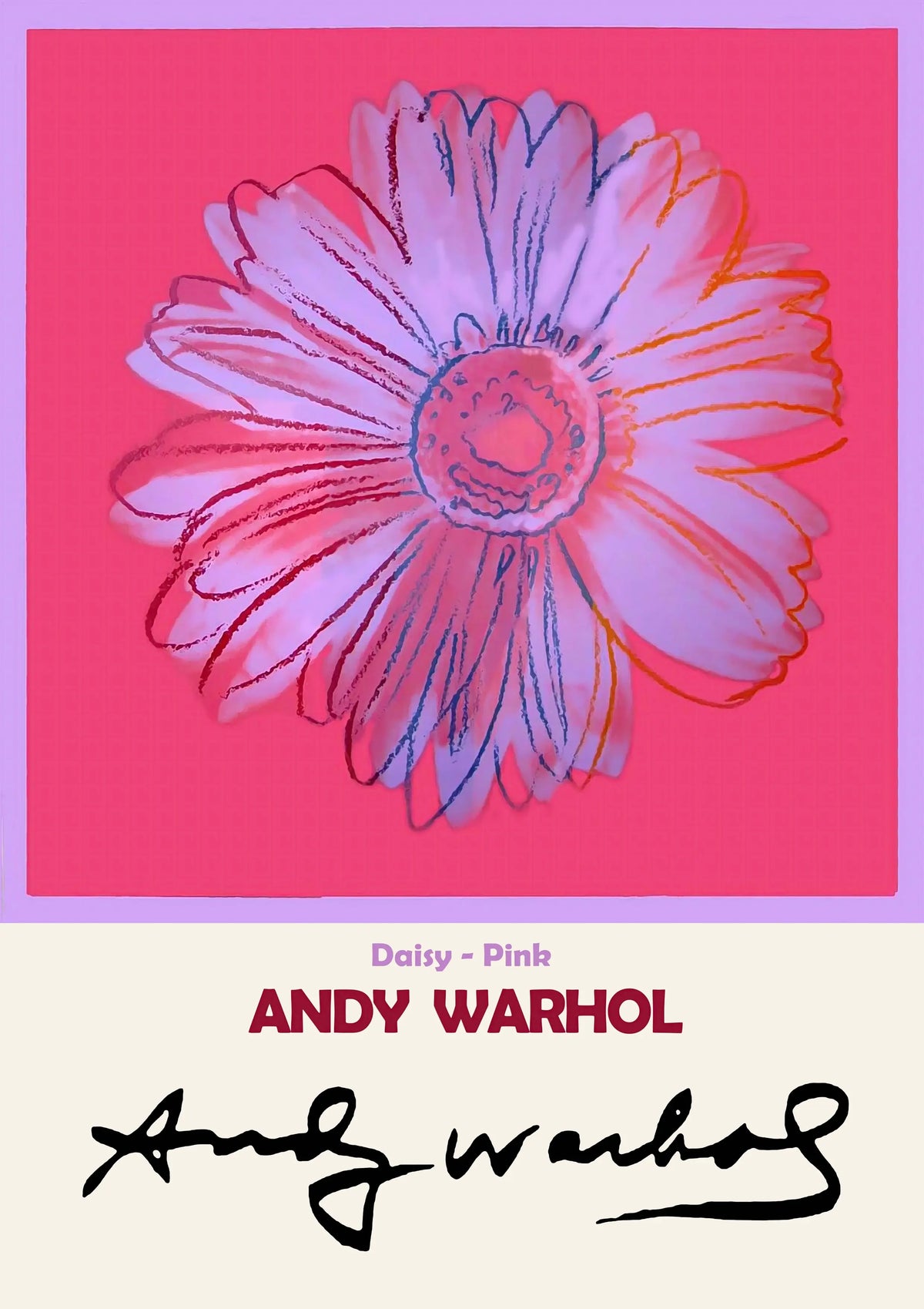 Andy Warhol Daisy A2 Size Posters-Pixel Demon