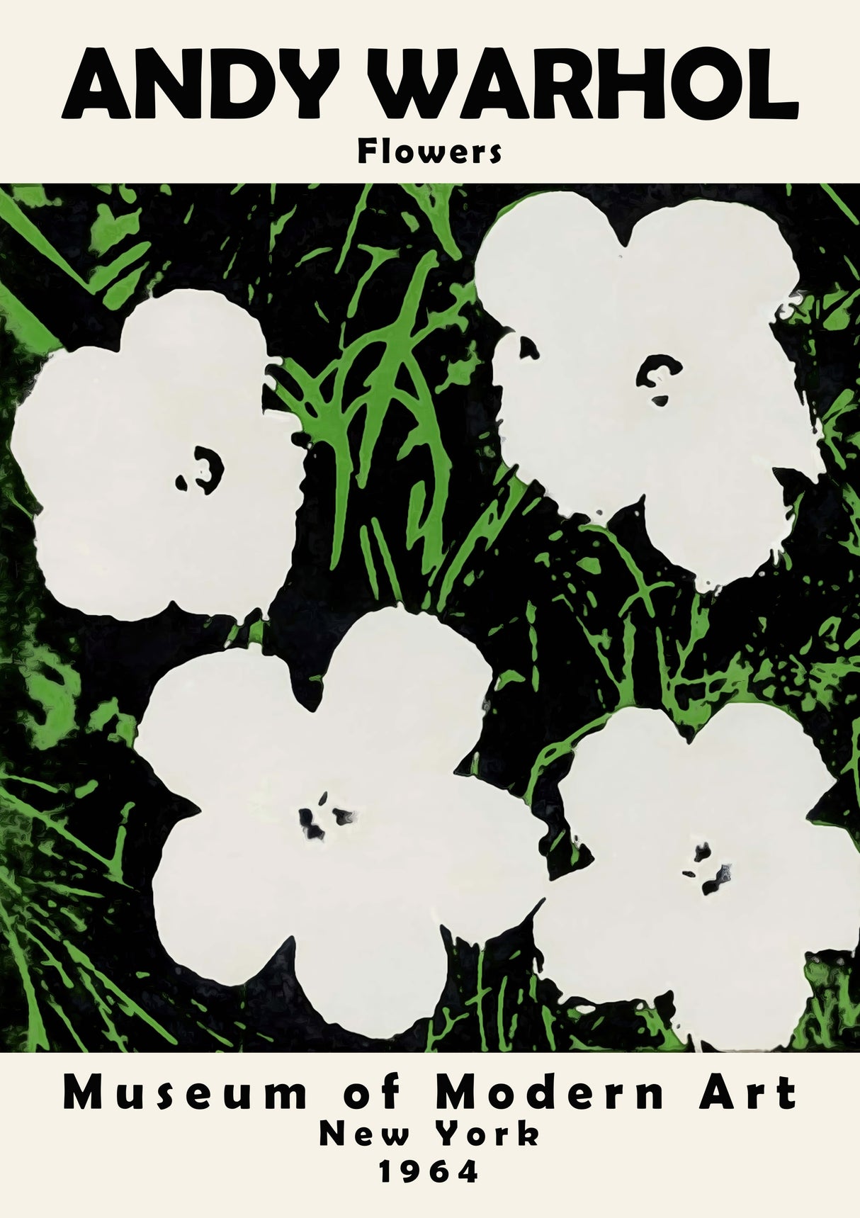 Andy Warhol Flower A2 Size Posters-Pixel Demon