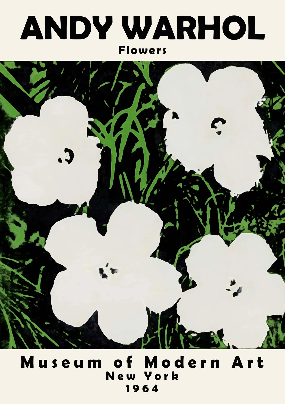 Andy Warhol Flower A2 Size Posters-Pixel Demon