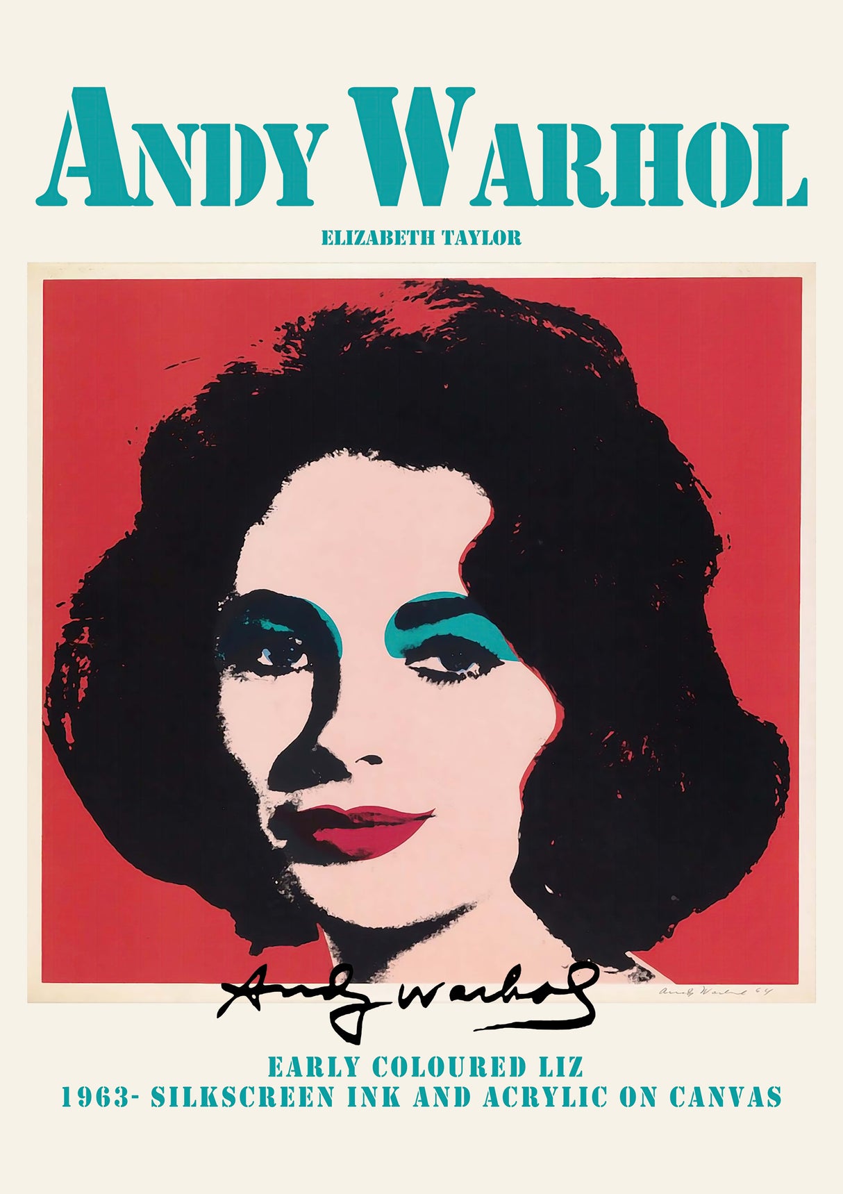 Andy Warhol Liz A2 Size Posters-Pixel Demon