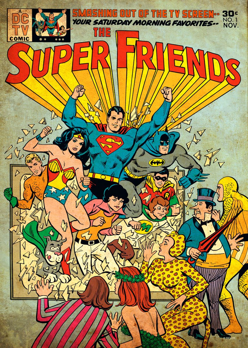 DC Comic Covers Wall Art Option 17  A2 Size Posters-Pixel Demon