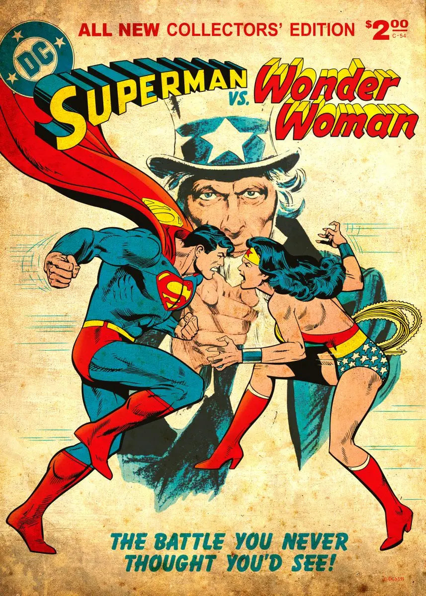 DC Comic Covers Wall Art Option 1 A2 Size Posters-Pixel Demon