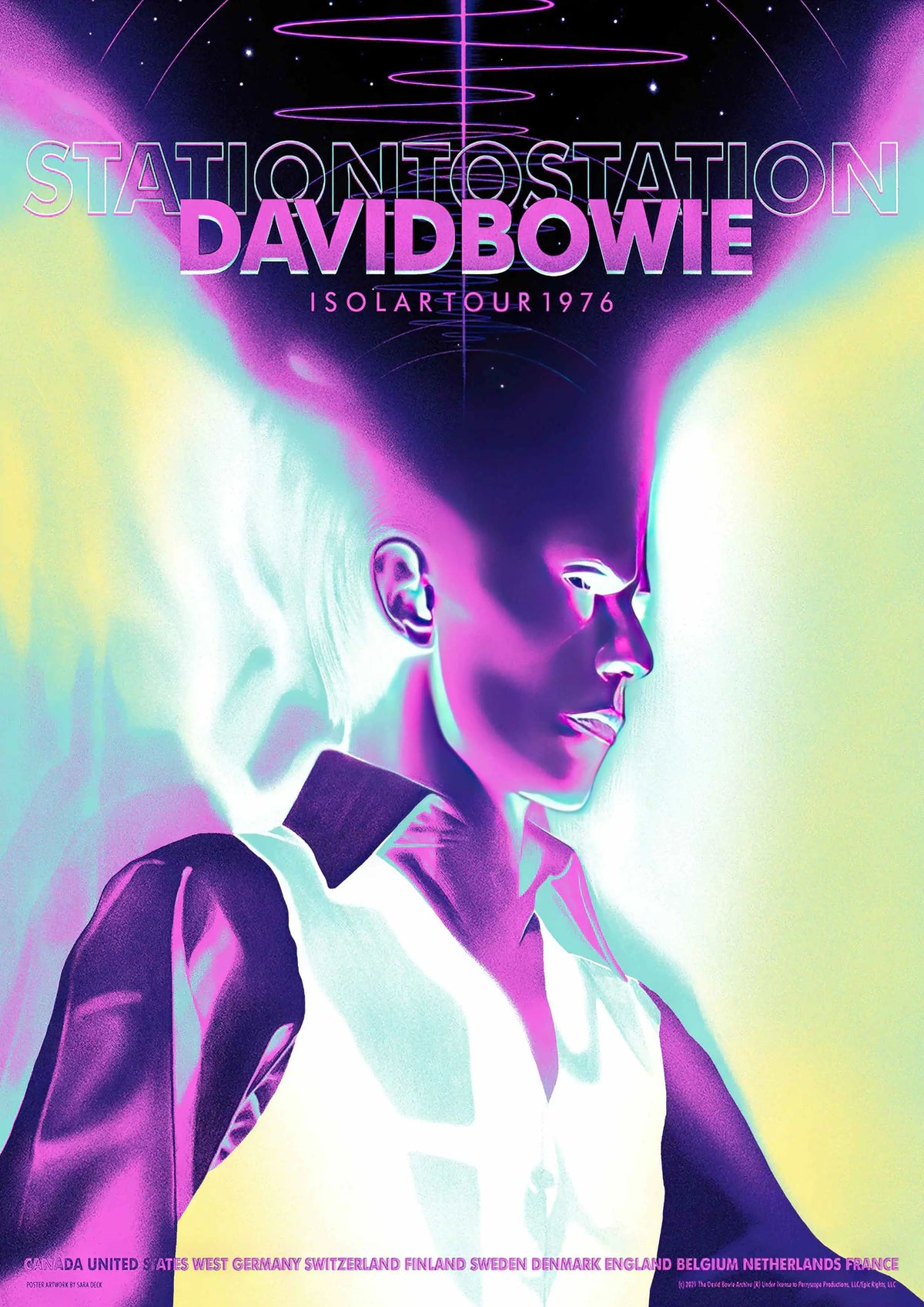 David Bowie 3 Vintage Gig A2 Size Posters-Pixel Demon