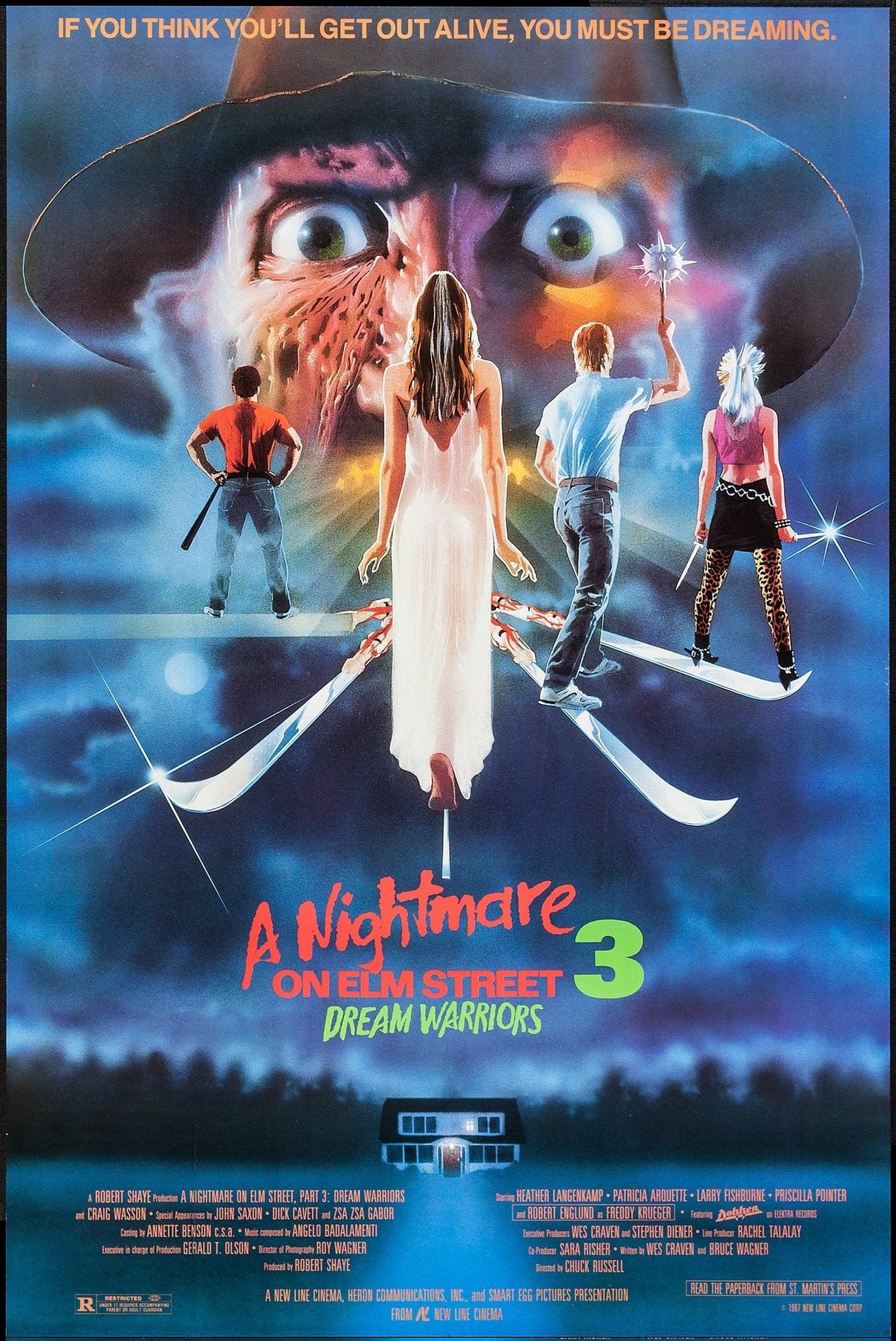 A nightmare on elm street 3: dream warriors A2 Size Movie Poster-Pixel Demon