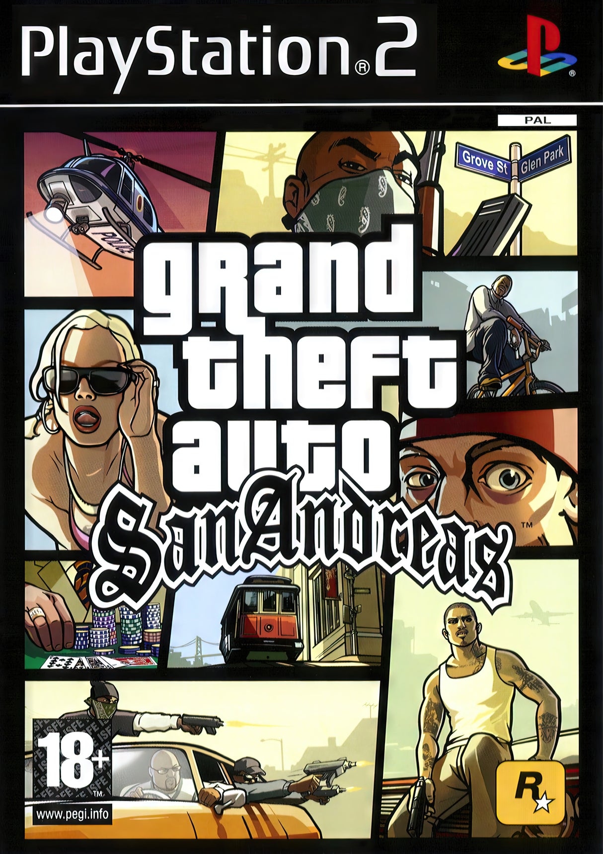 2000s Grand Theft Auto San Andreas A2 Size Posters-Pixel Demon