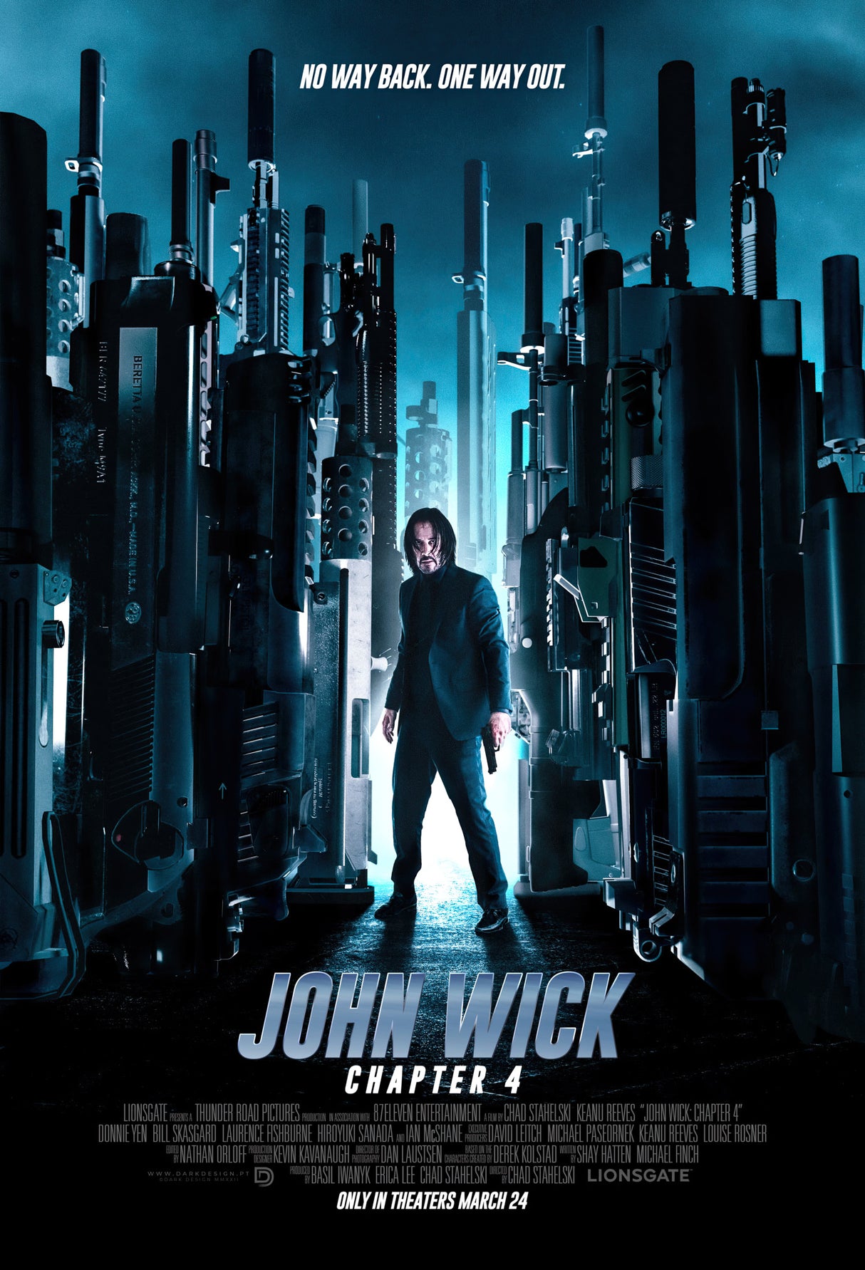 John Wick Design 1 A2 Size Movie Poster-Pixel Demon