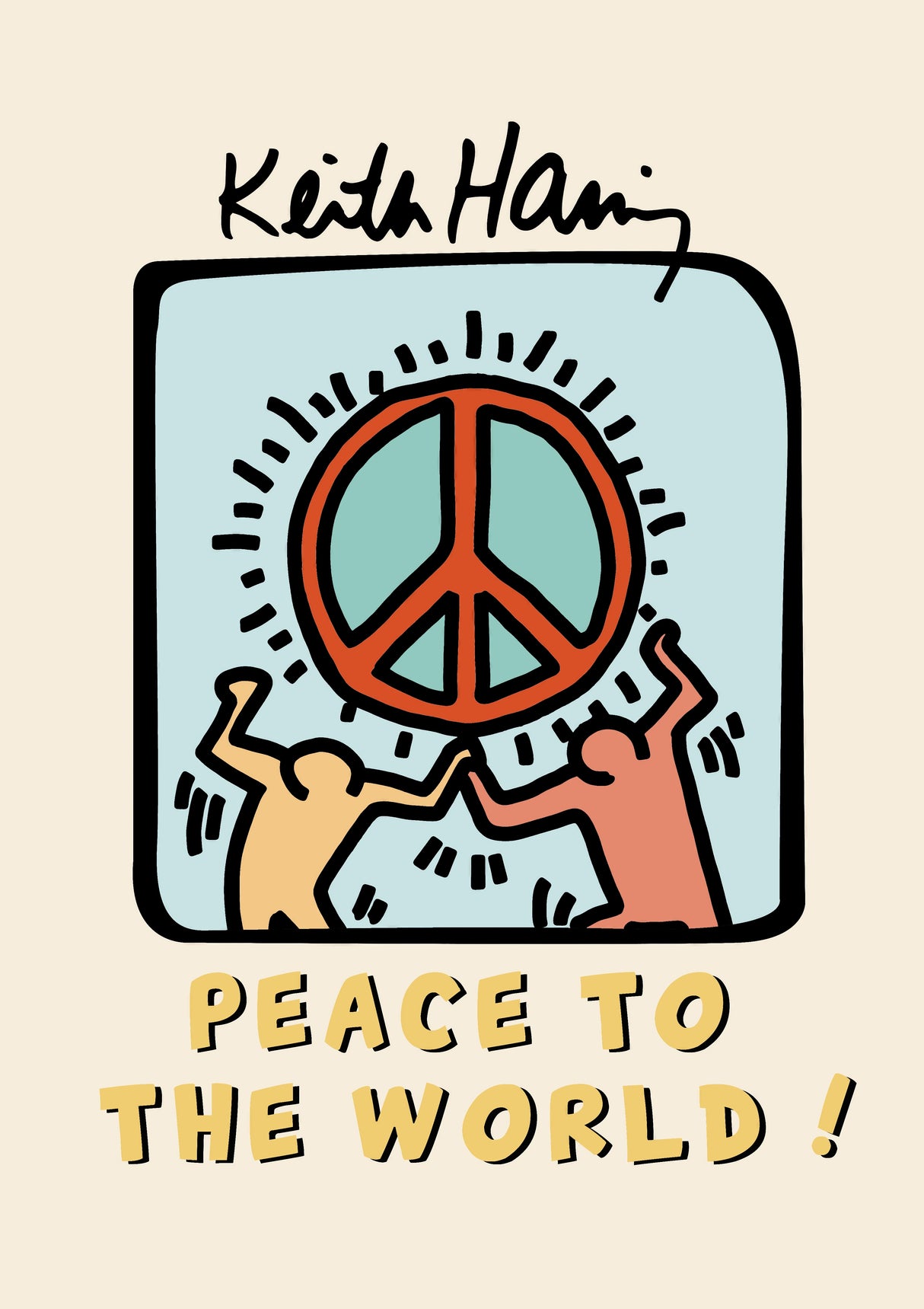 Keith Haring Peace A2 Size Posters-Pixel Demon
