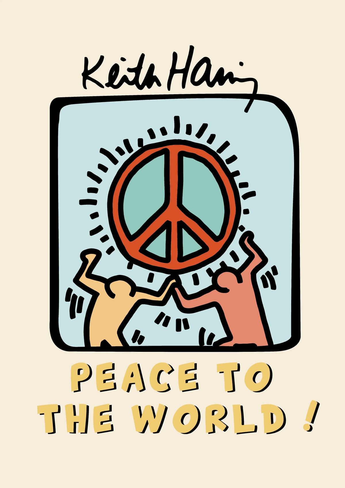 Keith Haring Peace A2 Size Posters-Pixel Demon