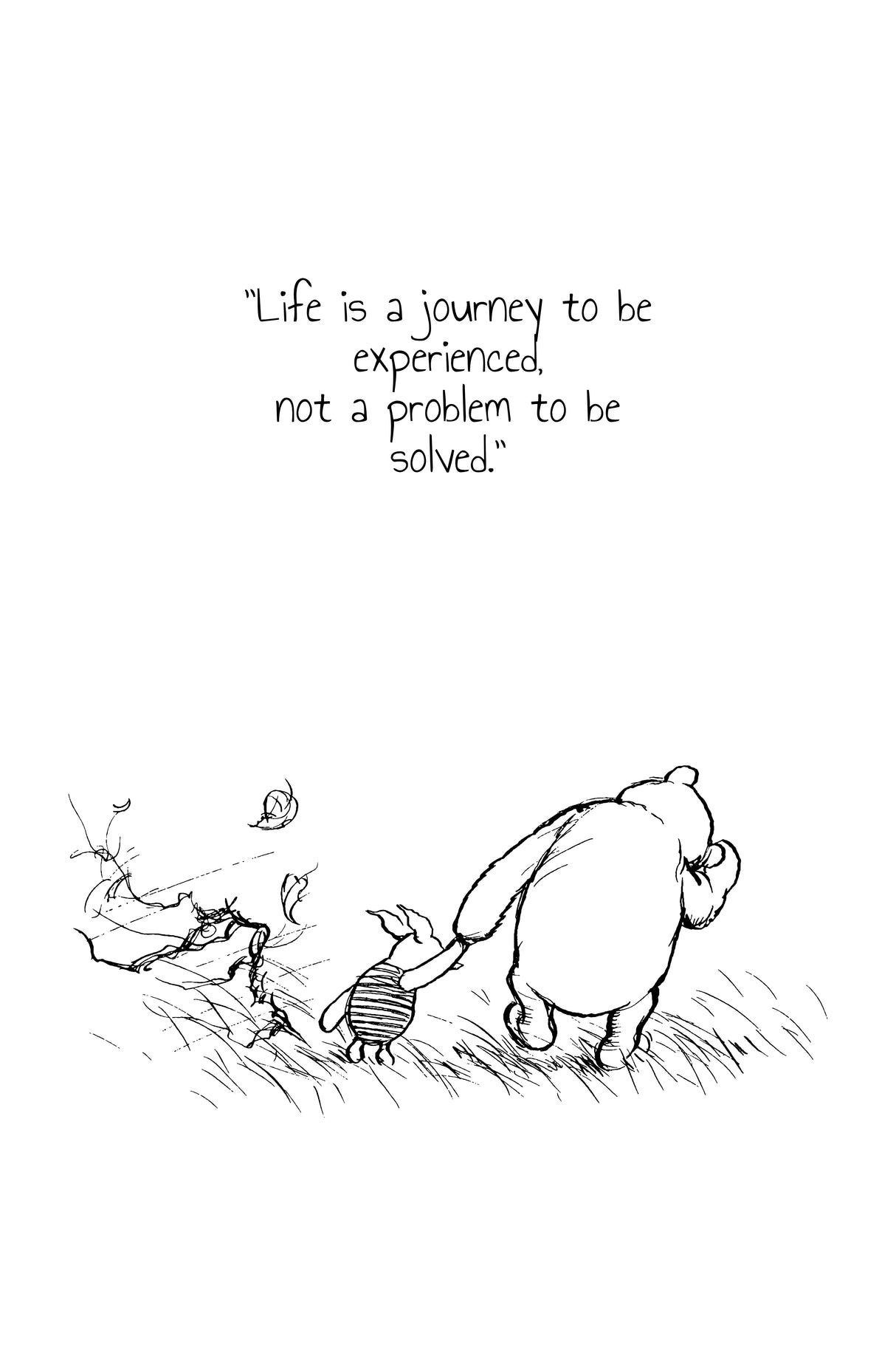 Winnie The Pooh Nursery Wall Art Style 3 A2 Size Posters-Pixel Demon