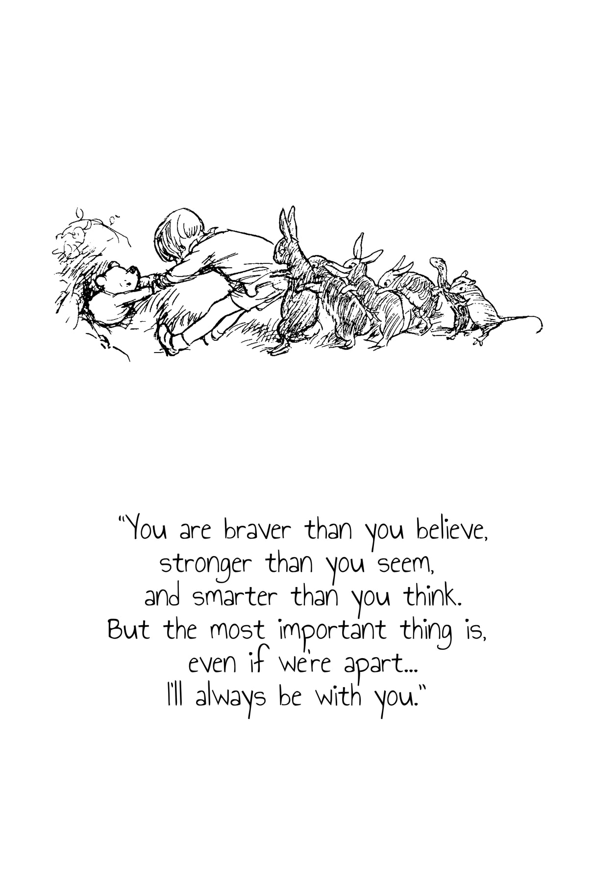 Winnie The Pooh Nursery Wall Art Style 6 A2 Size Posters-Pixel Demon