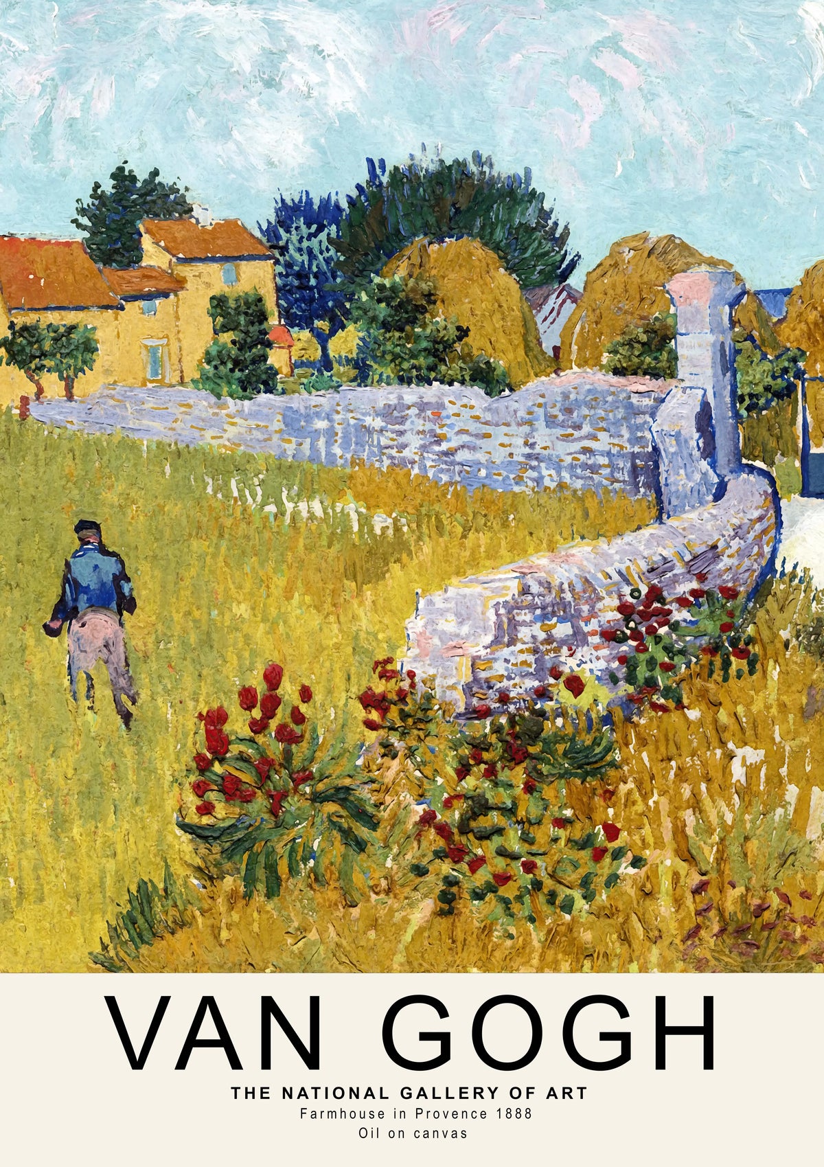Van Gogh Farmhouse A2 Size Posters-Pixel Demon