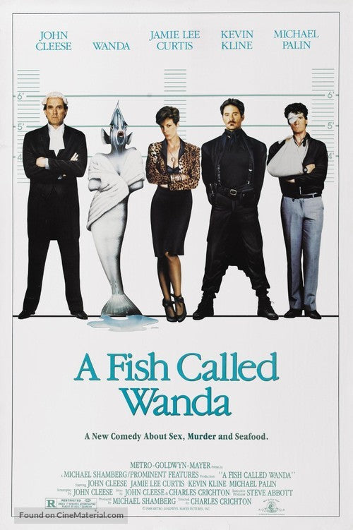 A Fish Called Wanda Cinema Movie Poster A2 Size