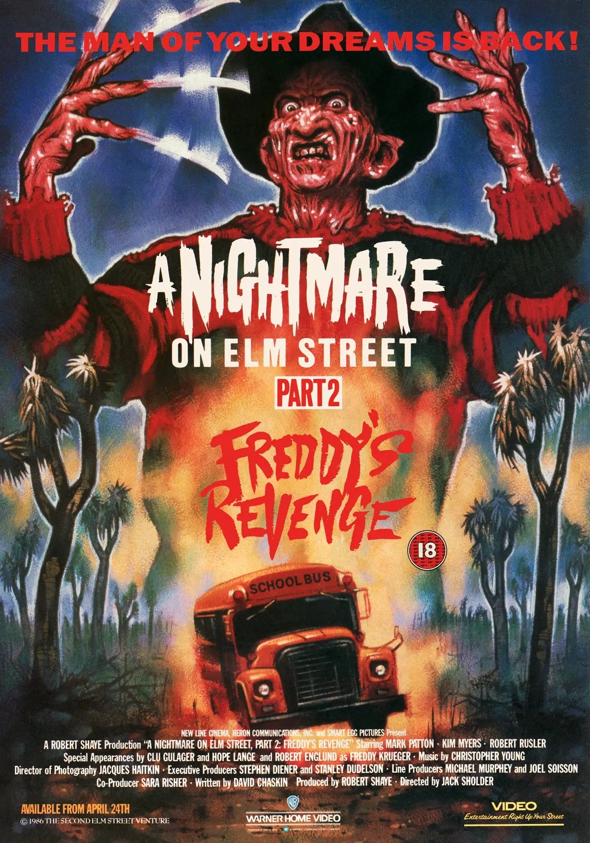 A Nightmare on Elm Street 2: Freddy's Revenge A2 Size Movie Poster-Pixel Demon