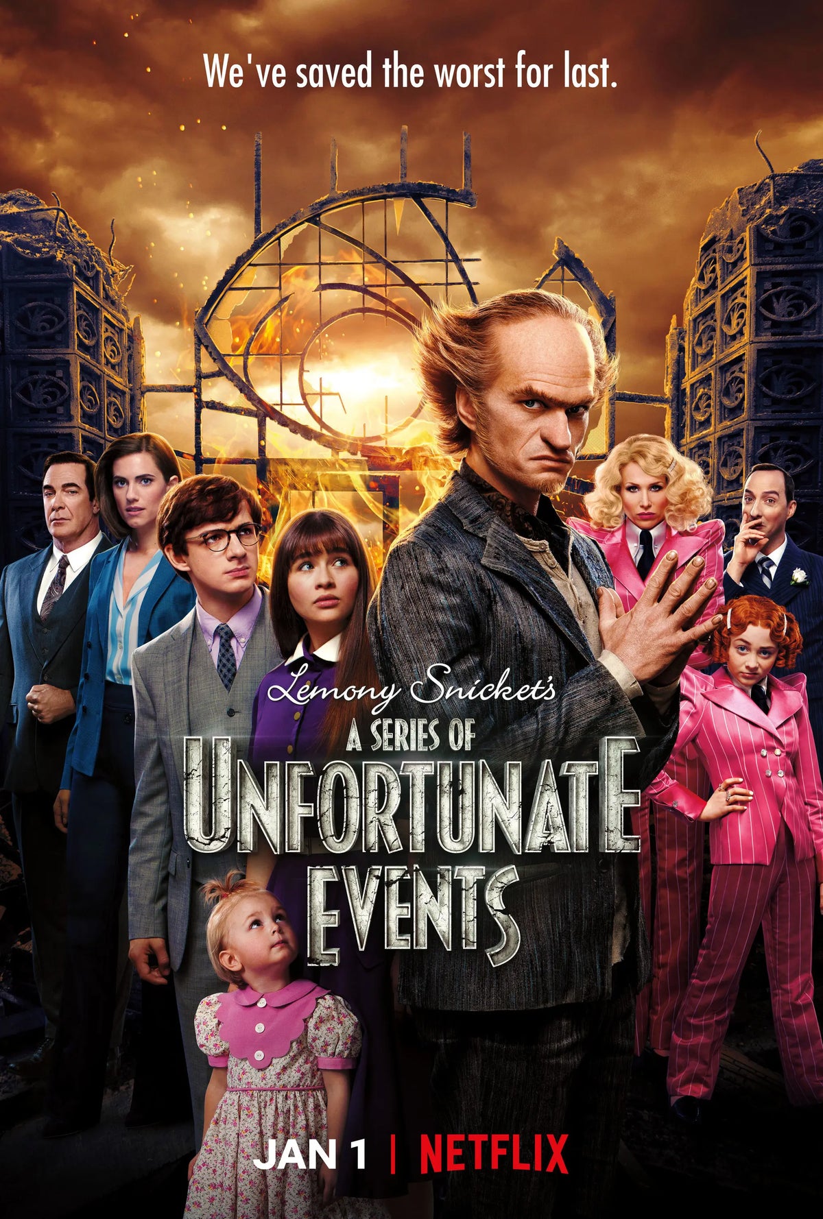 A Series Of Unfortunate Events A2 Size Movie Poster-Pixel Demon