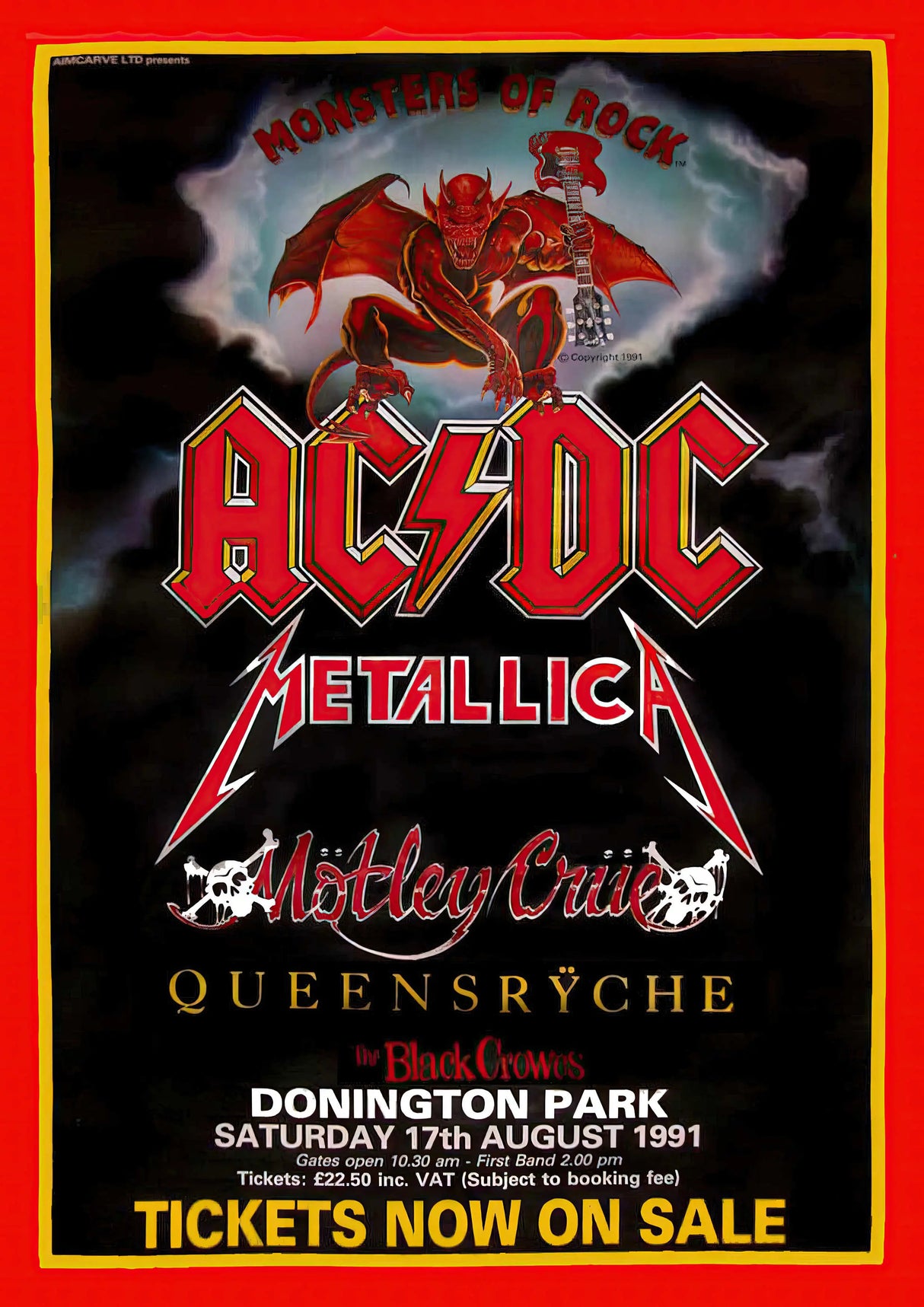 ACDC 3 Vintage Gig A2 Size Posters-Pixel Demon