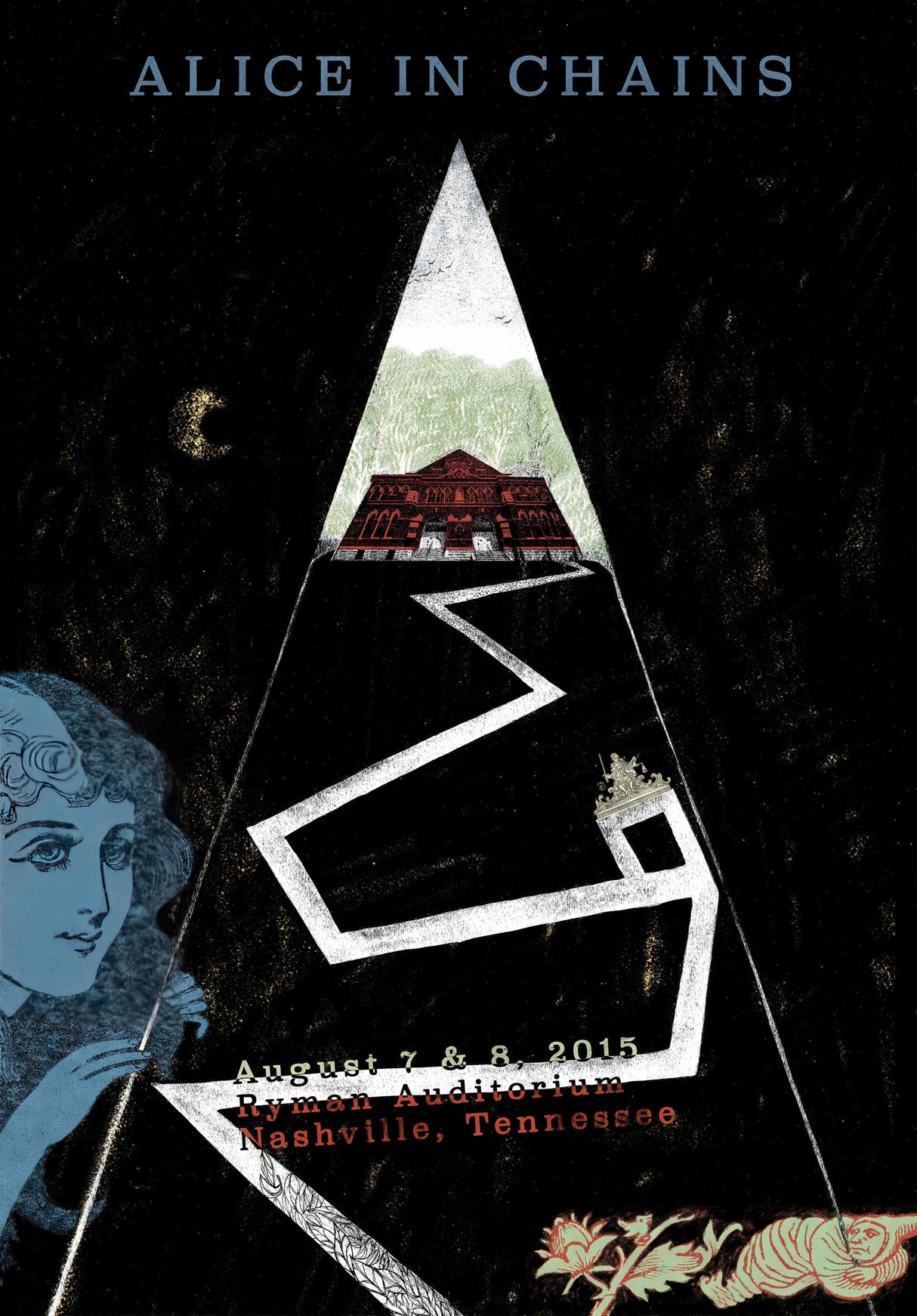 Alice In Chains 1 Vintage Gig A2 Size Posters-Pixel Demon