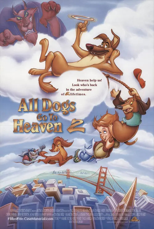 Pixel Demon All Dogs Go to Heaven 2 Movie Poster A2 Size