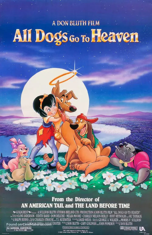 All Dogs Go to Heaven Cinema Movie Poster A2 Size