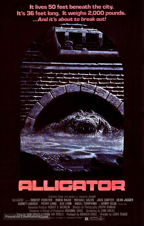 Pixel Demon Alligator Movie Poster A2 Size