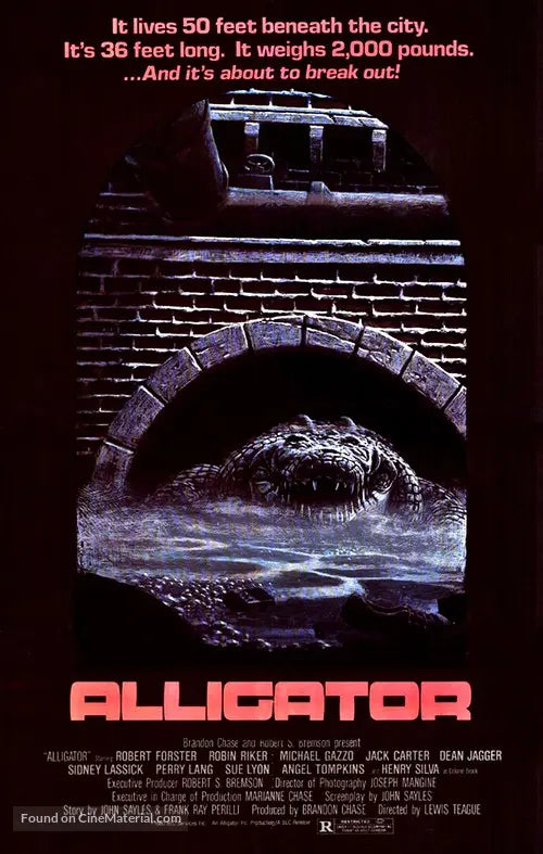 Pixel Demon Alligator Movie Poster A2 Size