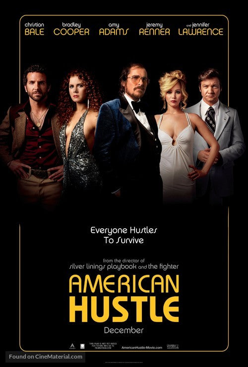 American Hustle Cinema Movie Poster A2 Size