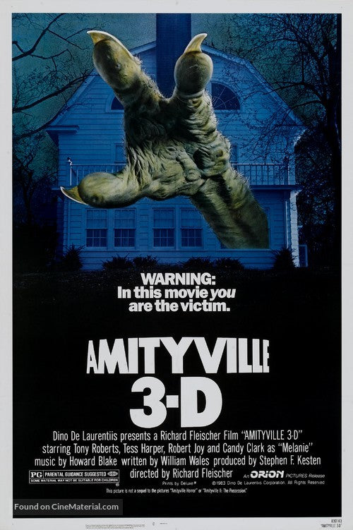 Pixel Demon Amityville 3-D Movie Poster A2 Size