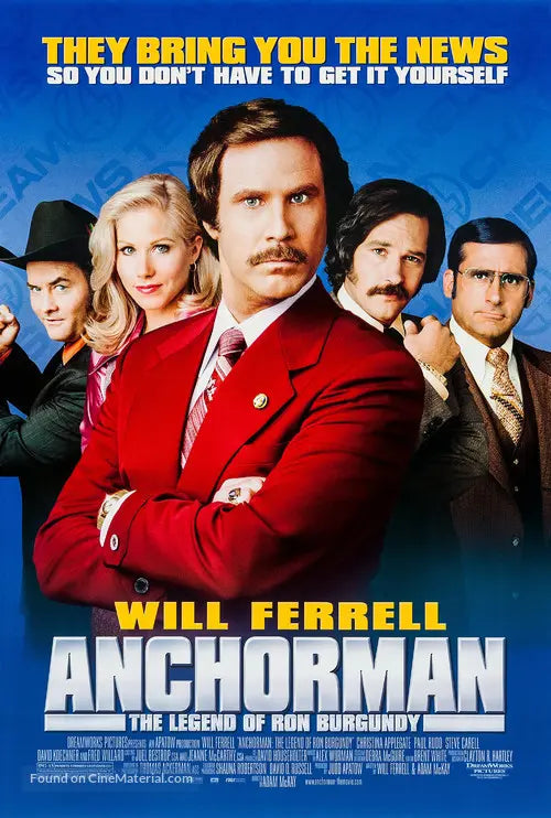 Pixel Demon Anchorman: The Legend of Ron Burgundy Movie Poster A2 Size