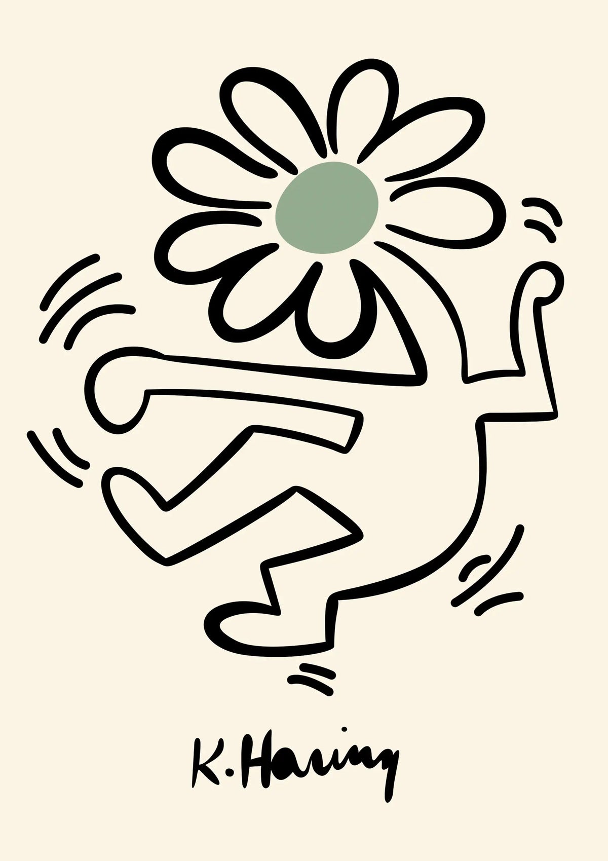Matisse Picasso Keith Haring Wall Art Design 1 A2 Size Posters-Pixel Demon
