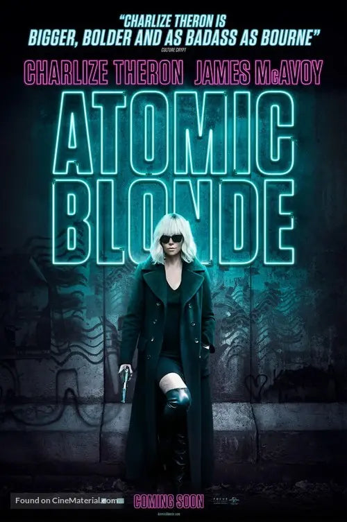Pixel Demon Atomic Blonde Movie Poster A2 Size