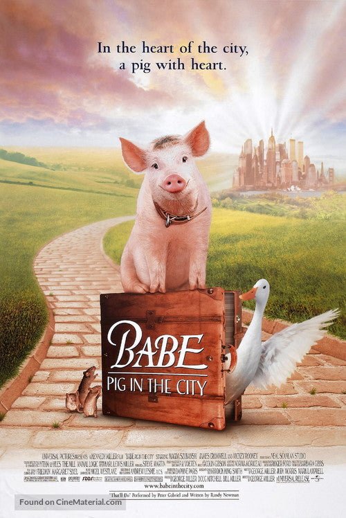 Babe: Pig in the City Cinema Movie Poster A2 Size