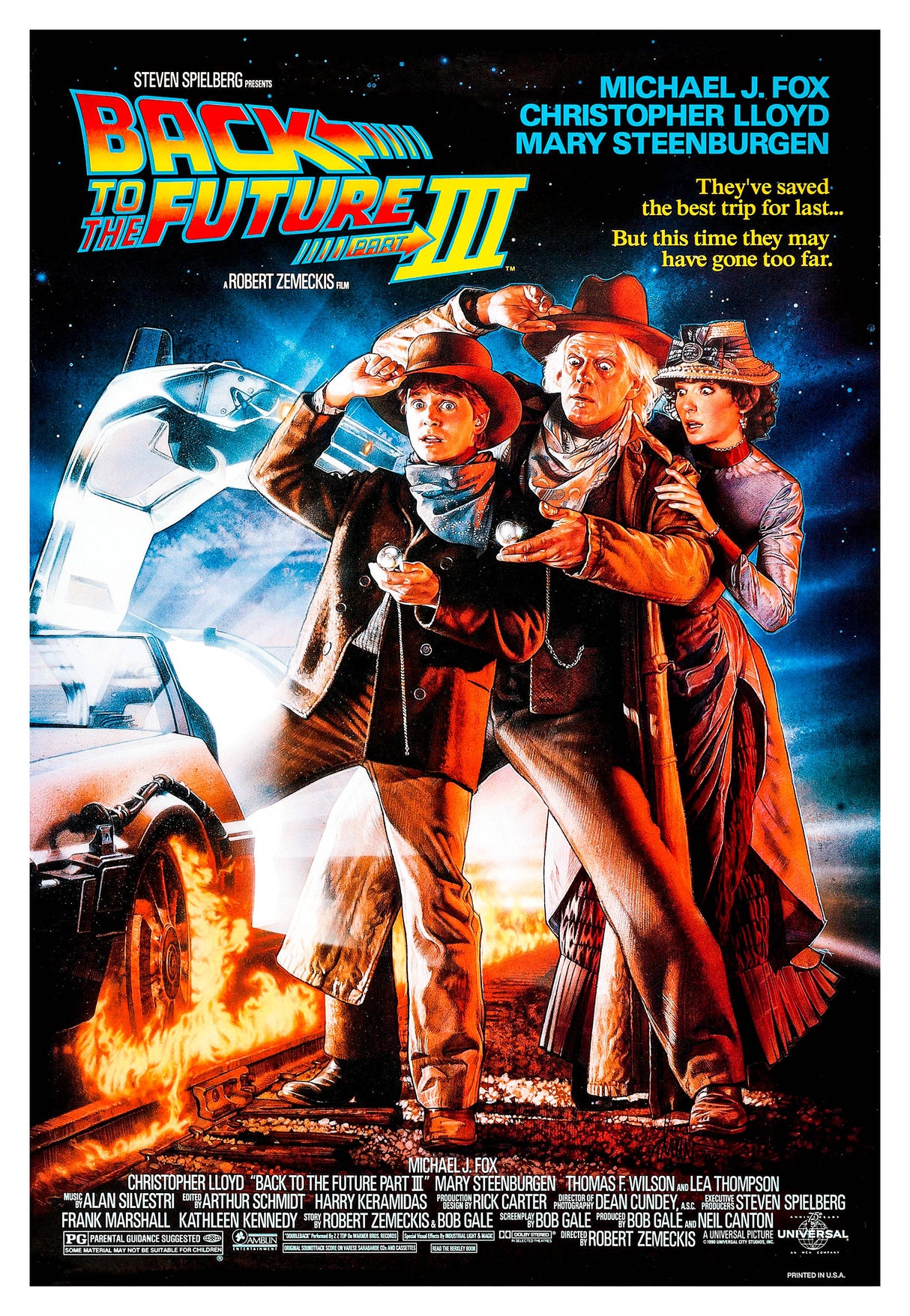 Back To The Future Part iii A2 Size Movie Poster-Pixel Demon
