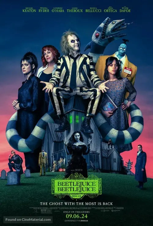 Beetlejuice Beetlejuice Cinema Movie Poster A2 Size Version 1