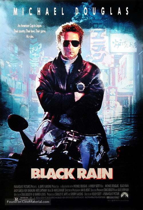 Black Rain Cinema Movie Poster A2 Size