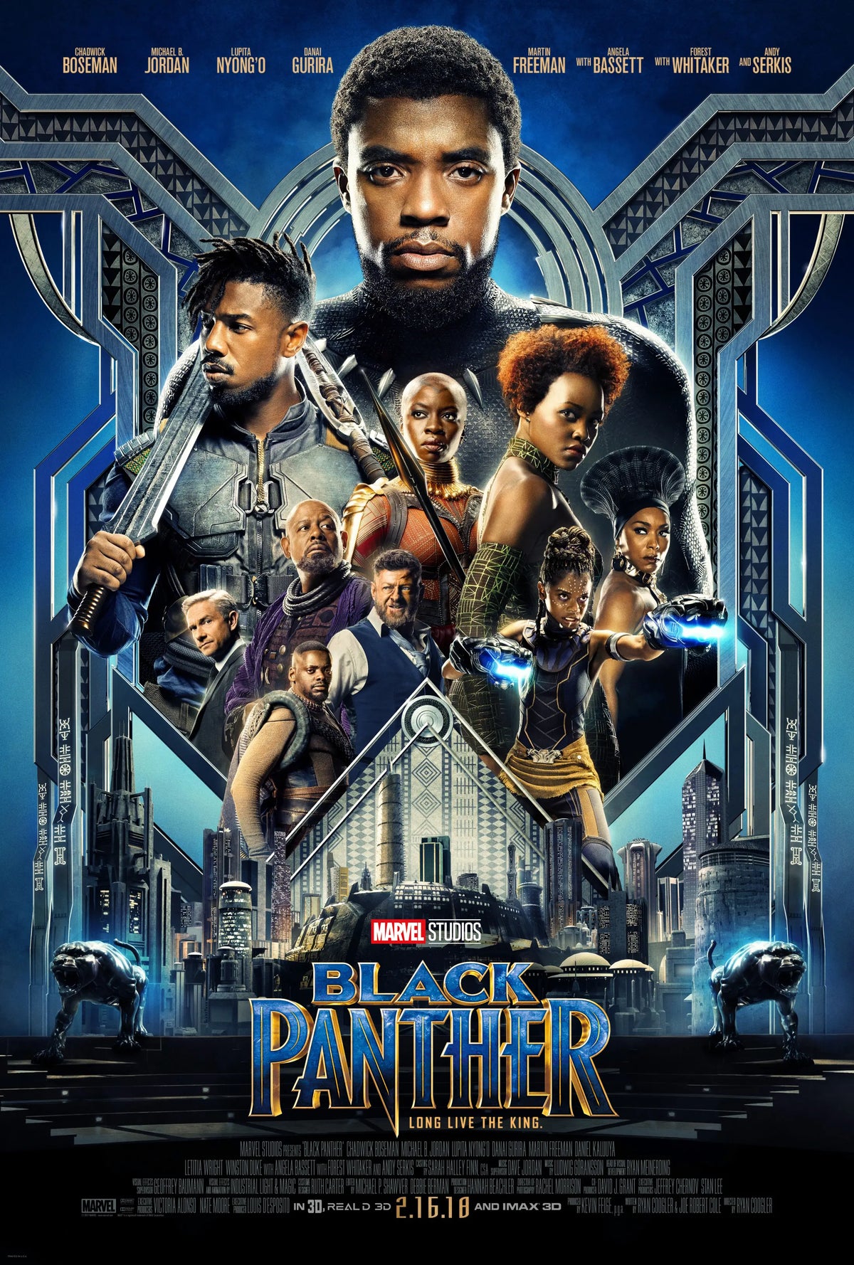 Black Panther A2 Size Movie Poster-Pixel Demon