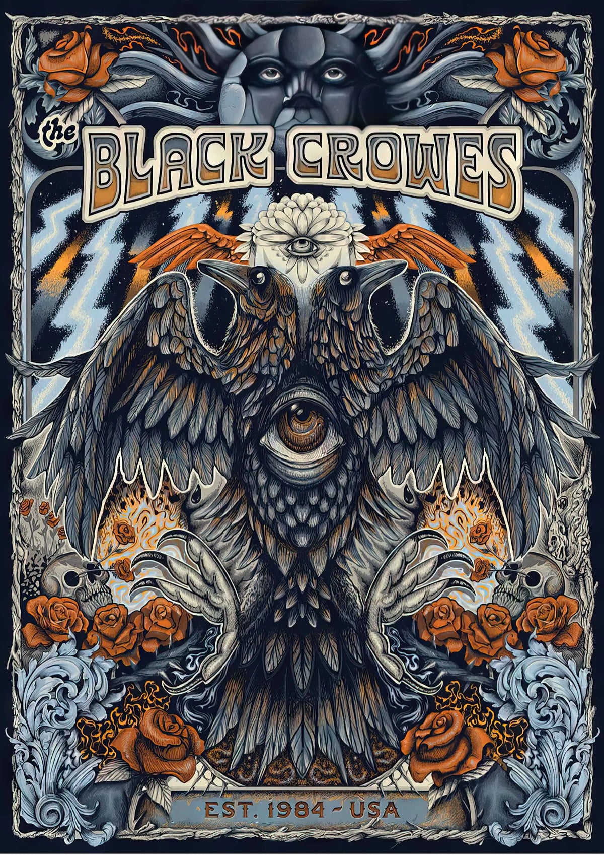 Black Crowes 3 Vintage Gig A2 Size Posters-Pixel Demon