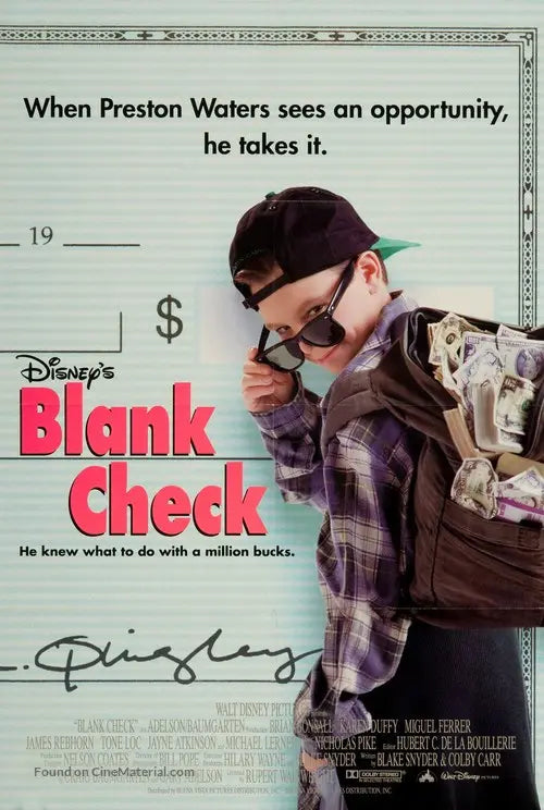 Blank Check Cinema Movie Poster A2 Size