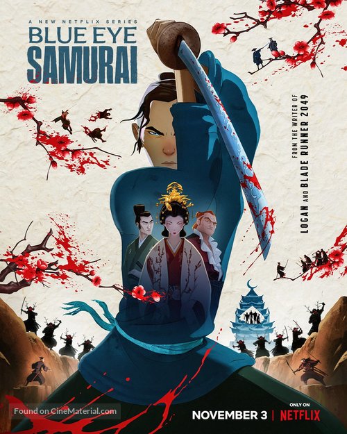 Blue Eye Samurai TV Series Poster A2 Size Version 2