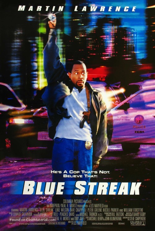 Blue Streak Cinema Movie Poster A2 Size