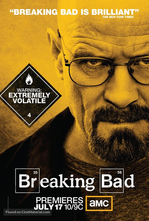 Breaking Bad TV Series Poster A2 Size Version 4