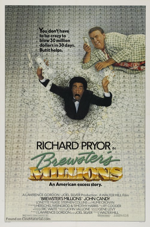 Pixel Demon Brewster's Millions Movie Poster A2 Size
